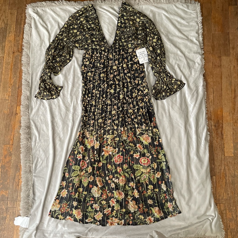 Free People x Rococo Sand Hana Printed Kaftan Dress - Picture 3 of 4